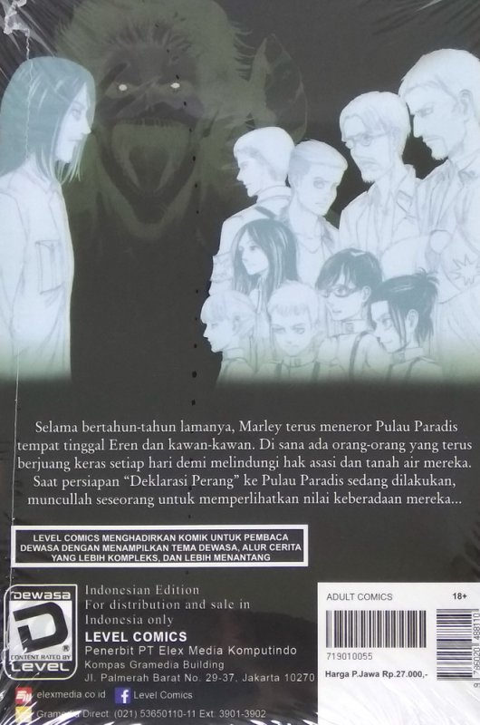 Cover Belakang Buku LC: Attack on Titan 25