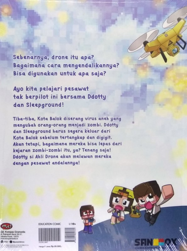 Cover Belakang Buku SAINS TERKINI : Ddotty & Sleepground - Pesawat Canggih Tanpa Pilot