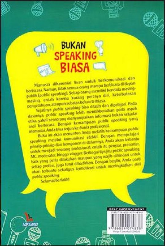 Cover Belakang Buku Bukan Speaking Biasa