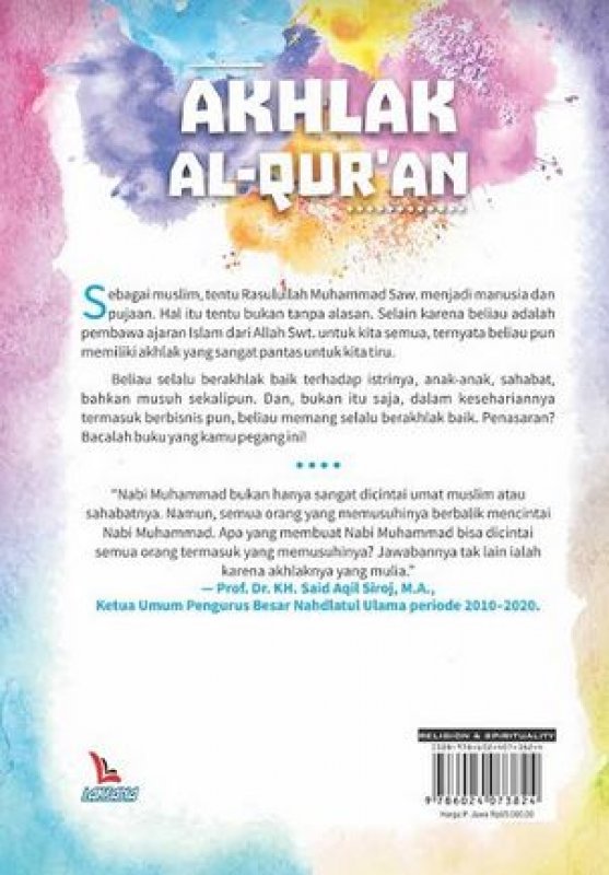 Cover Belakang Buku AKHLAK AL-QURAN