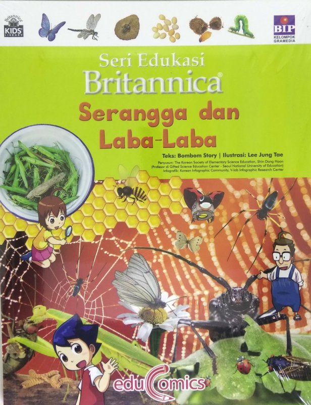 Cover Buku Seri Edukasi Britannica : Serangga Dan Laba-laba