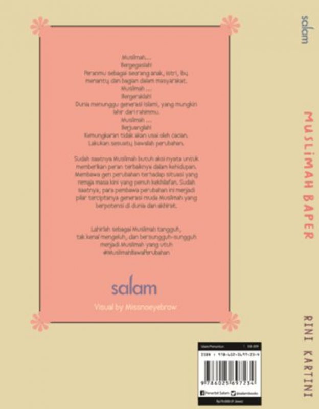 Cover Belakang Buku MUSLIMAH BAPER (Hard Cover)