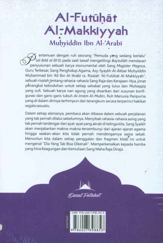 Cover Belakang Buku Al-Futuhat Al-Makkiyyah Jilid 2