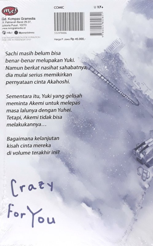 Cover Belakang Buku Crazy For You 03 - tamat