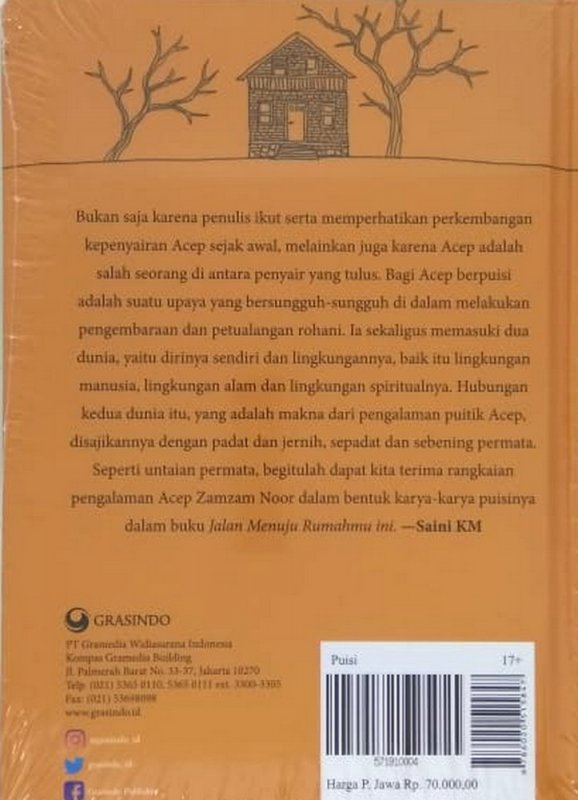 Cover Belakang Buku Jalan Menuju Rumahmu (Hard Cover)