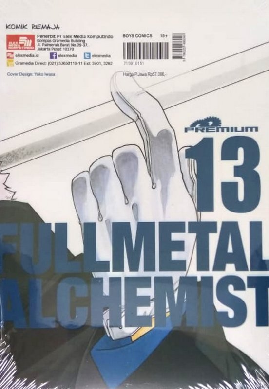 Cover Belakang Buku Fullmetal Alchemist (Premium) 13