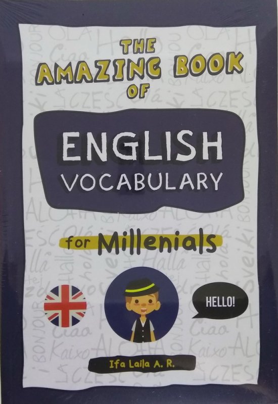 Cover Buku The Amazing Book of English Vocabulary for Millenials