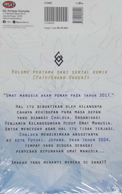 Cover Belakang Buku Fate/Grand Order -Turas Realta- 01