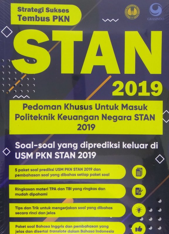 Cover Buku Strategi sukses tembus PKN STAN 2019