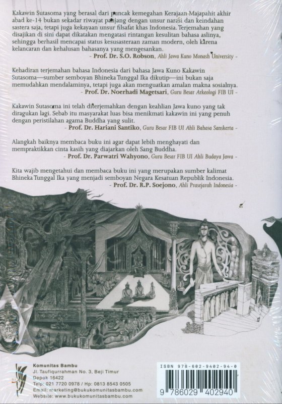 Cover Belakang Buku Kakawin Sutasoma (Edisi 2019)