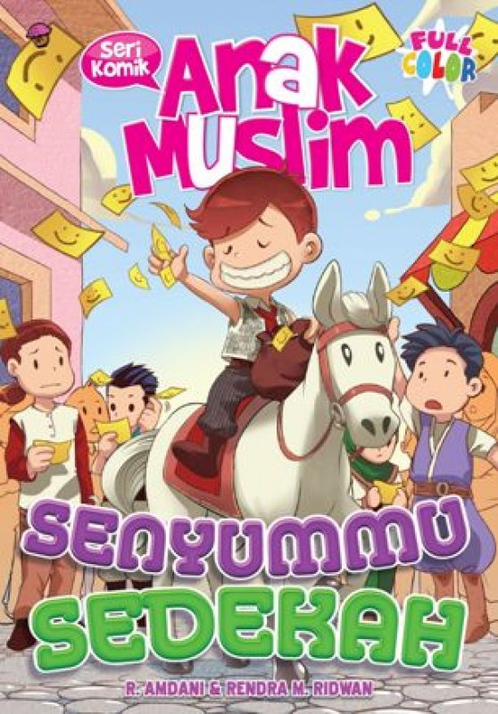 Cover Buku Komik Anak Muslim: Senyummu Sedekah