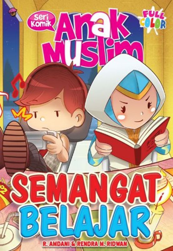 Cover Buku Komik Anak Muslim: Semangat Belajar