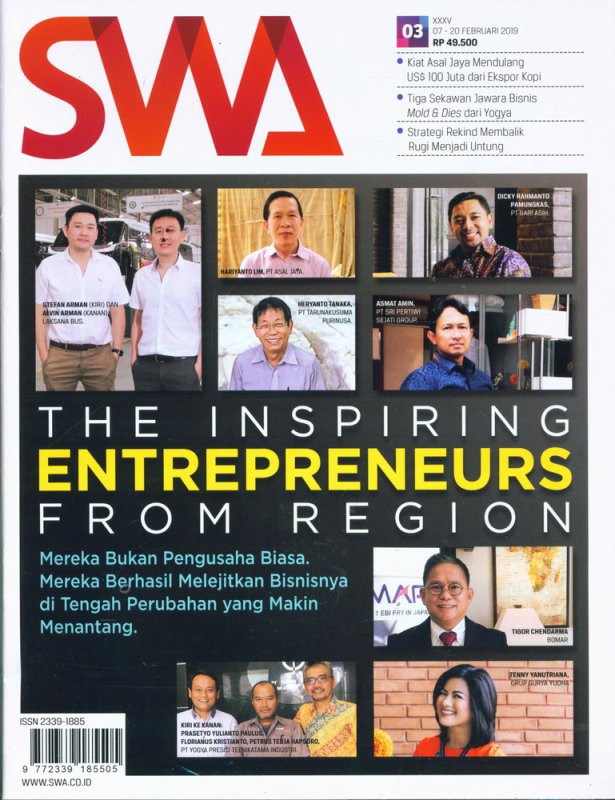 Cover Buku Majalah SWA Sembada No. 03 | 7-20 Februari 2019