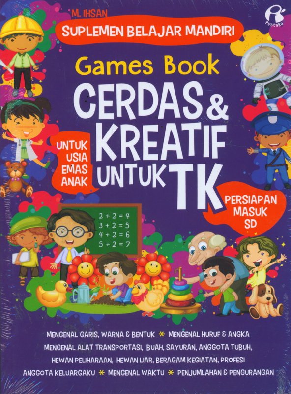 Cover Buku Games Book Cerdas & Kreatif Untuk TK