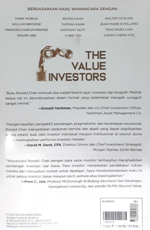 Cover Belakang Buku The Value Investors (2019)