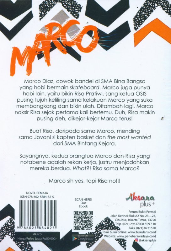 Cover Belakang Buku The Most Annoying Boy Marco