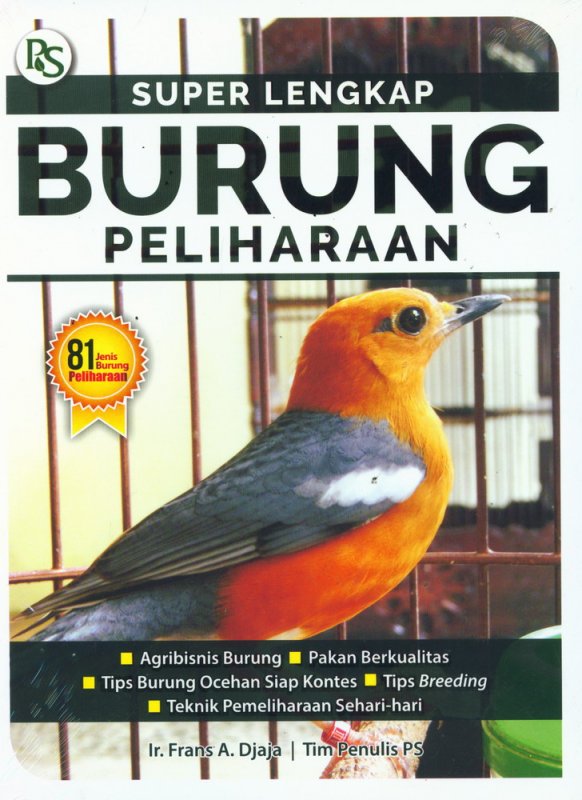 Cover Buku Super Lengkap Burung Peliharaan