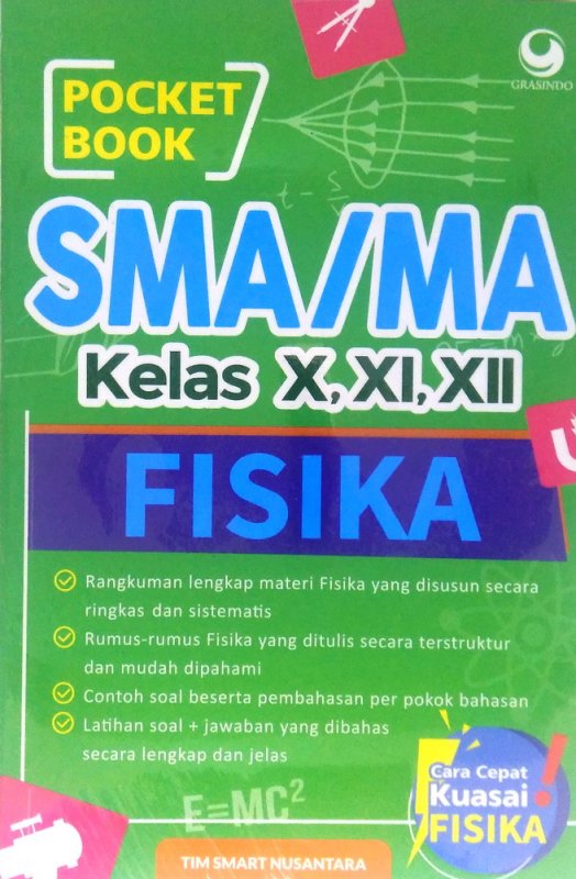 Cover Buku Pocket Book SMA / MA Fisika