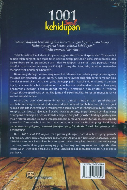 Cover Belakang Buku 1001 Soal Kehidupan