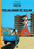 Cover Buku Petualangan Tintin : Perjalanan ke Bulan
