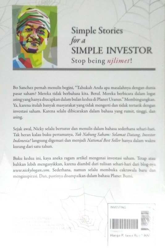 Cover Belakang Buku Simple Stories For a Simple Investor