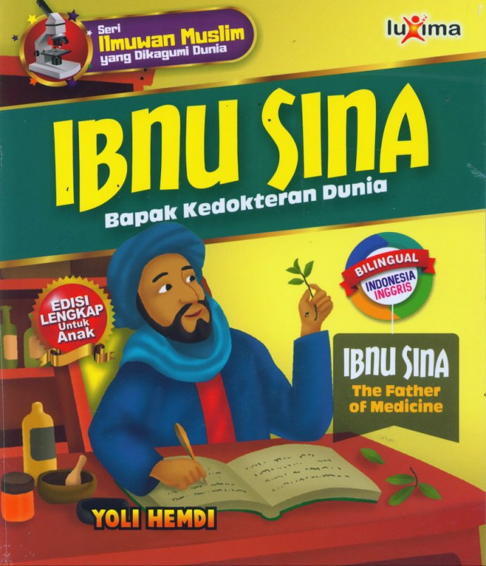 Cover Buku Ibnu Sina - Bapak Kedokteran Dunia (Bilingual Indonesia-Inggris)
