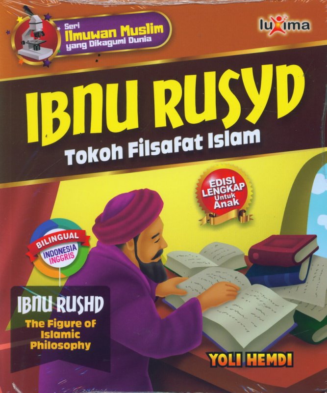 Cover Buku IBNU RUSYD - Tokoh Filsafat Islam (Bilingual Indonesia-Inggris)