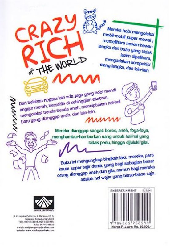 Cover Belakang Buku Crazy Rich of The World