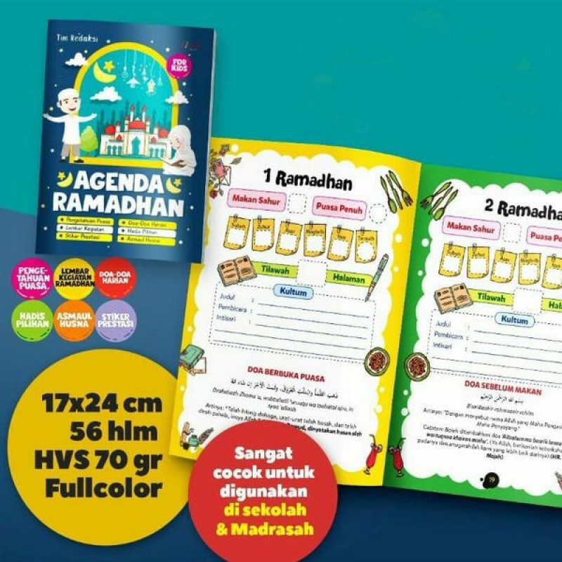 Cover Buku Agenda Ramadhan For Kids