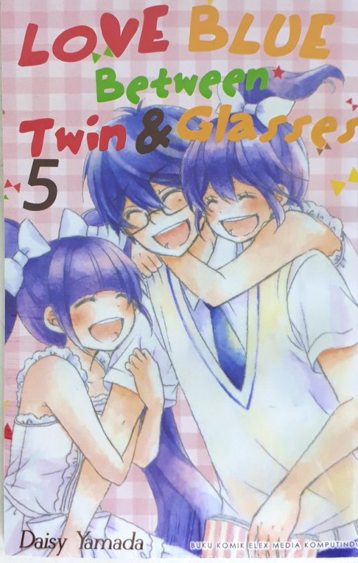 Cover Buku Love Blue Between Twin & Glasses 05