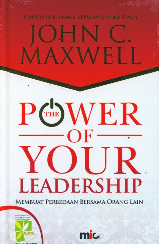 Cover Buku The Power of Your Leadership (Hard Cover)