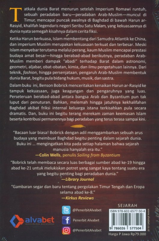 Cover Belakang Buku Kejayaan Harun Ar-Rasyid
