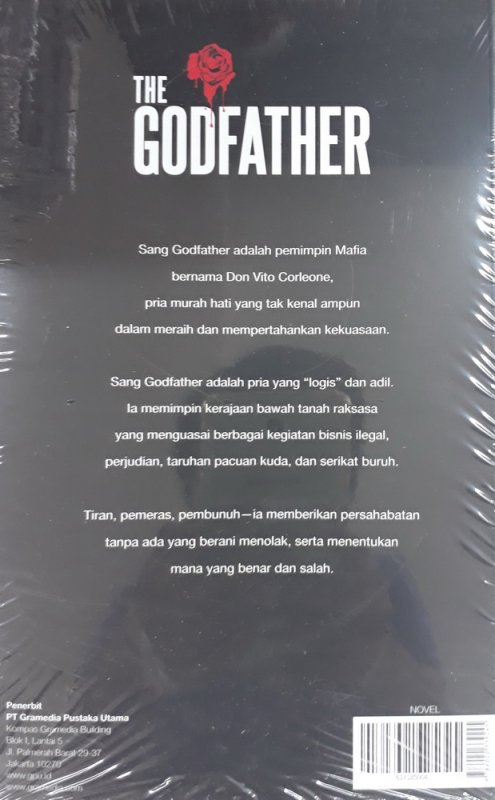 Cover Belakang Buku The Godfather - Sang Godfather (cover baru 2018)