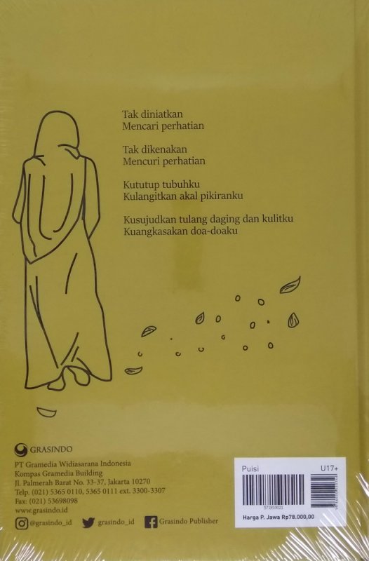Cover Belakang Buku Hijaber Jika Itulah Jalanmu edisi TTd(Hard Cover)