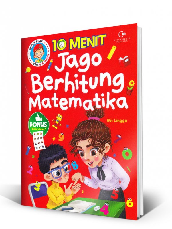 Cover Buku 10 Menit Jago Berhitung Matematika