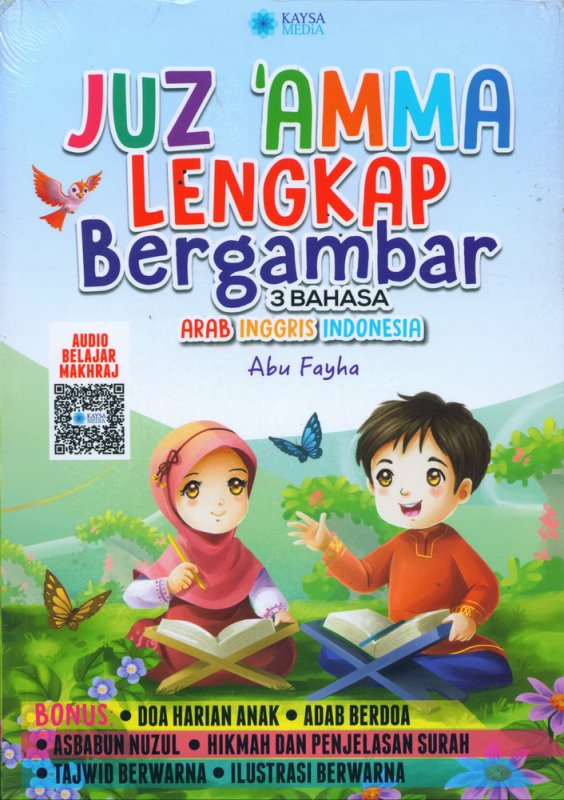 Cover Buku Juz Amma Lengkap Bergambar 3 Bahasa