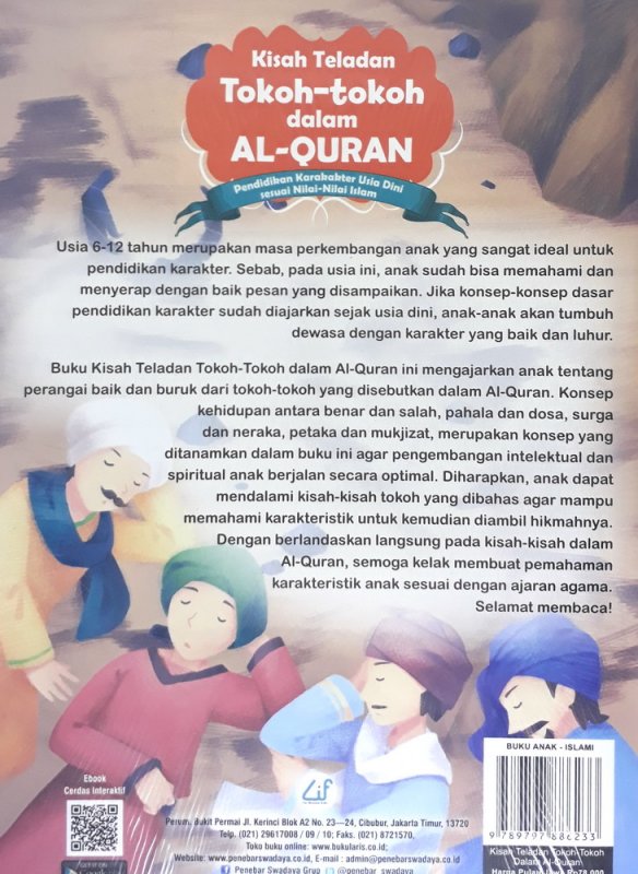 Cover Belakang Buku Kisah Teladan Tokoh-tokoh dalam Al-Quran