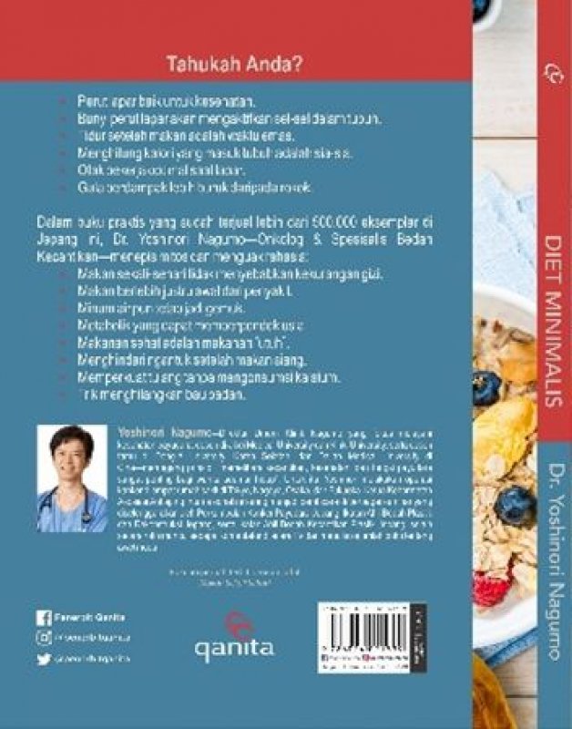 Cover Belakang Buku DIET MINIMALIS: Diet Minimal Hasil Maksimal Tubuh Ideal