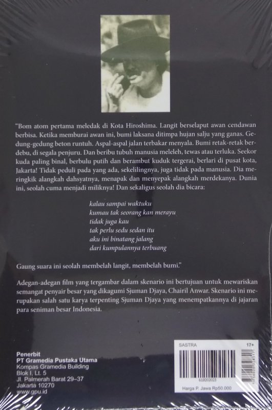 Cover Belakang Buku Aku CHAIRIL ANWAR (Cover Baru 2019)