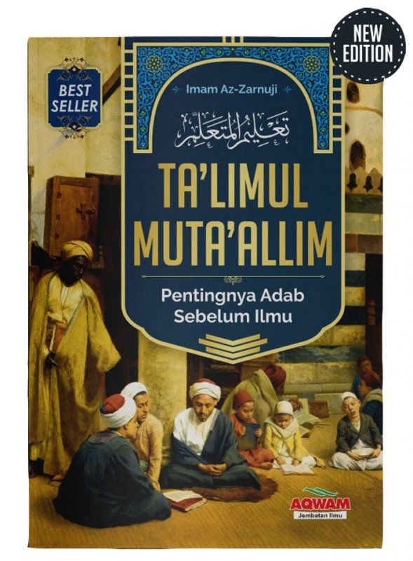 Cover Buku Ta LIMUL MUTA ALLIM: Pentingnya Adab Sebelum Ilmu Cover Biru 