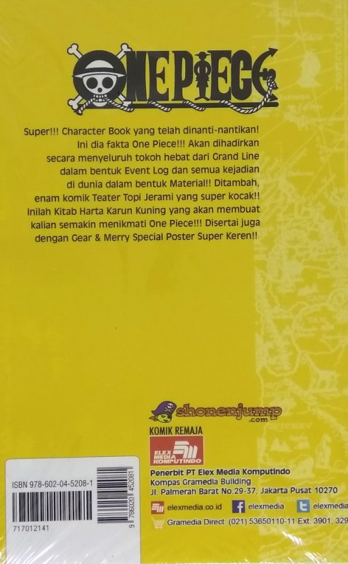 Cover Belakang Buku One Piece Yellow: Grand Elements