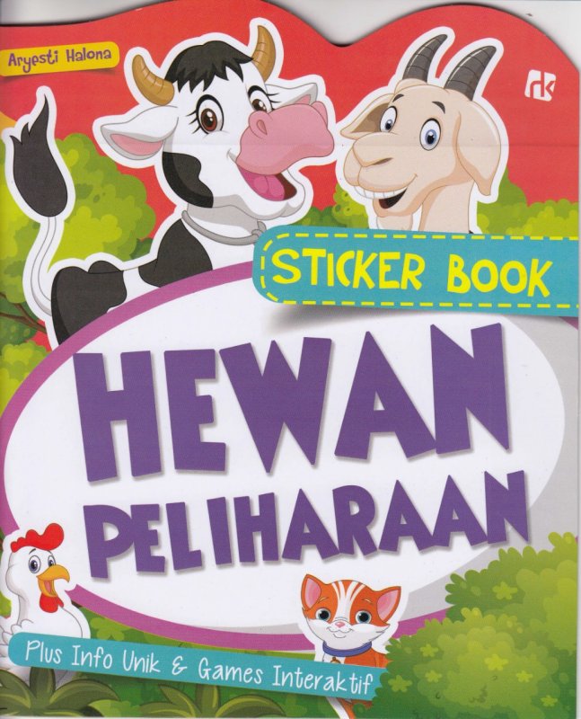 Cover Buku Sticker Book Hewan Peliharaan