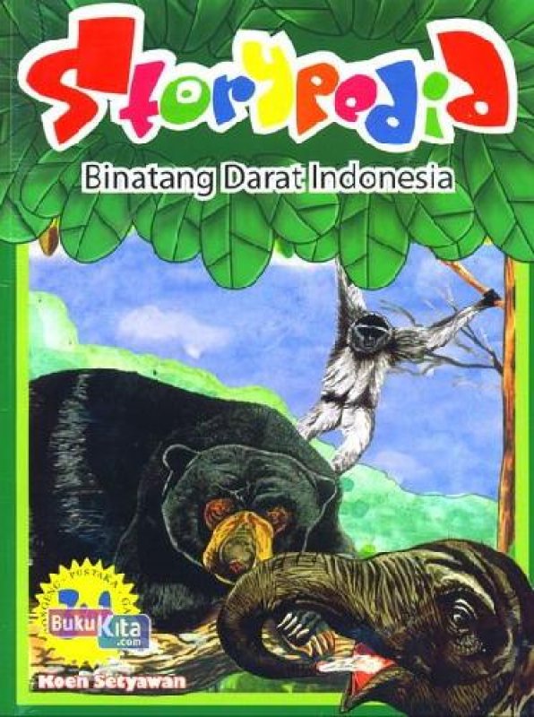 Cover Buku Storypedia Binatang Darat Indonesia