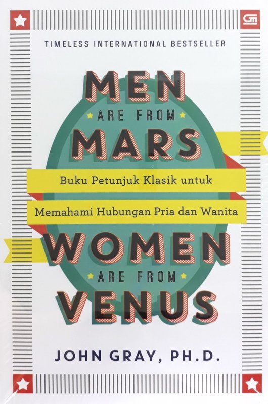 Cover Buku Men Are from Mars, Women Are from Venus (Cover 2019)