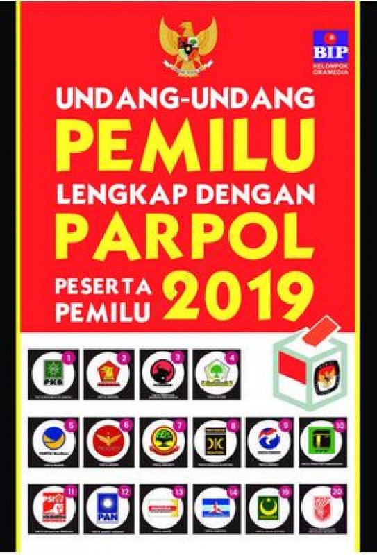 Cover Buku Undang-Undang Pemilu Lengkap Dengan Parpol Peserta Pemilu 2019