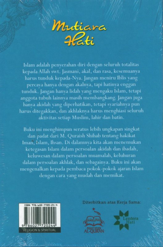Cover Belakang Buku Mutiara Hati