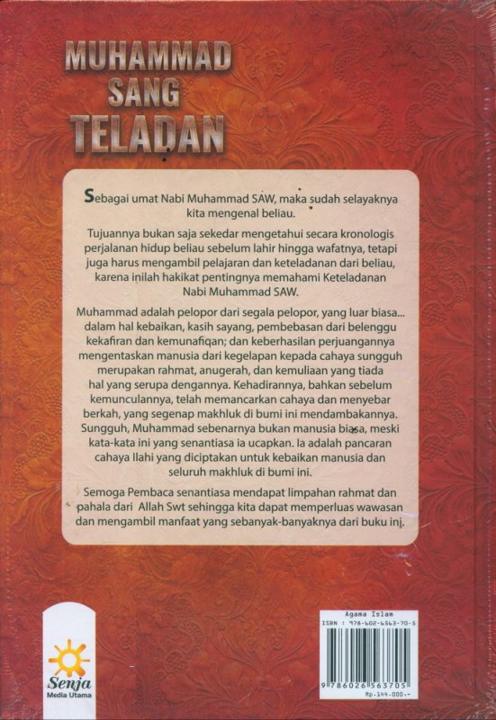 Cover Belakang Buku Muhammad Sang Teladan - Hard Cover