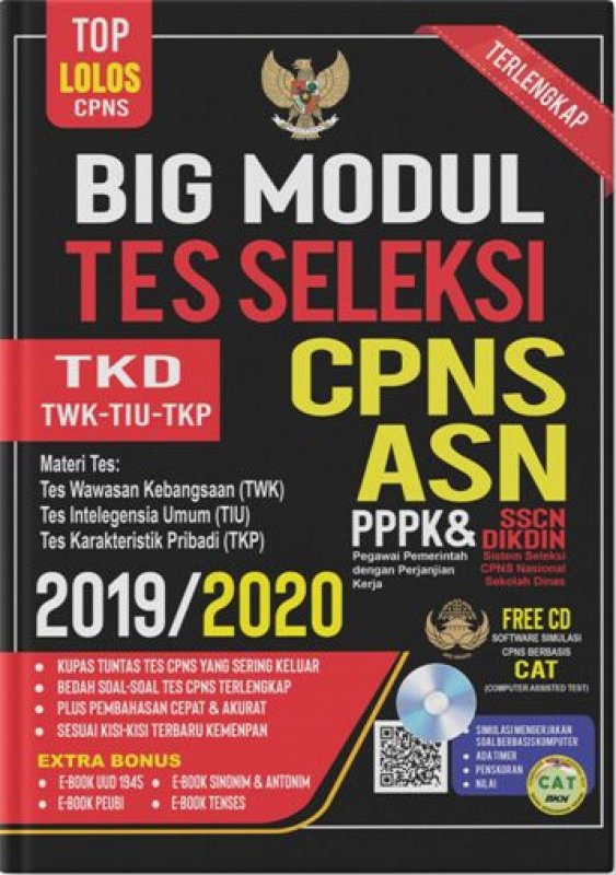 Cover Buku BIG MODUL TES SELEKSI CPNS ASN 2019/2020