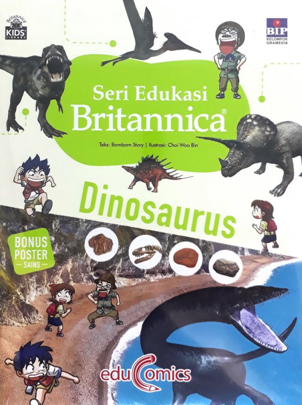 Cover Buku Seri Edukasi Britanica : Dinosaurus