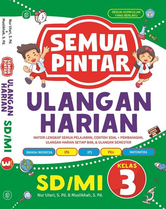 Cover Buku SEMUA PINTAR ULANGAN HARIAN SD/MI KELAS 3